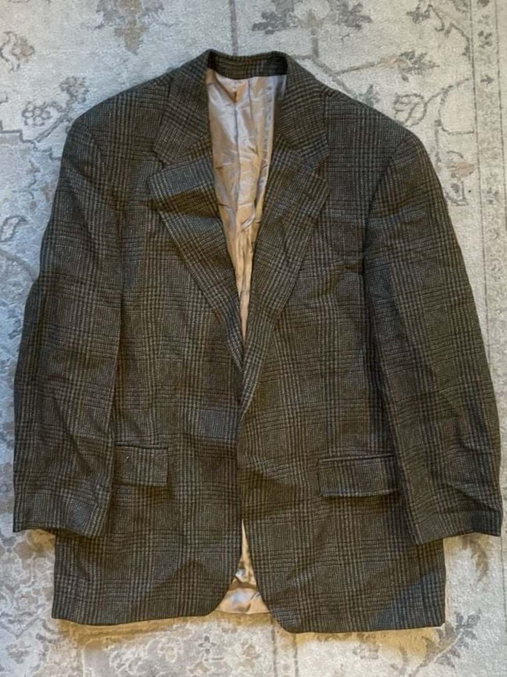Polo University Club by Ralph Lauren Mens Wool Plaid Sport Coat Blazer 43R